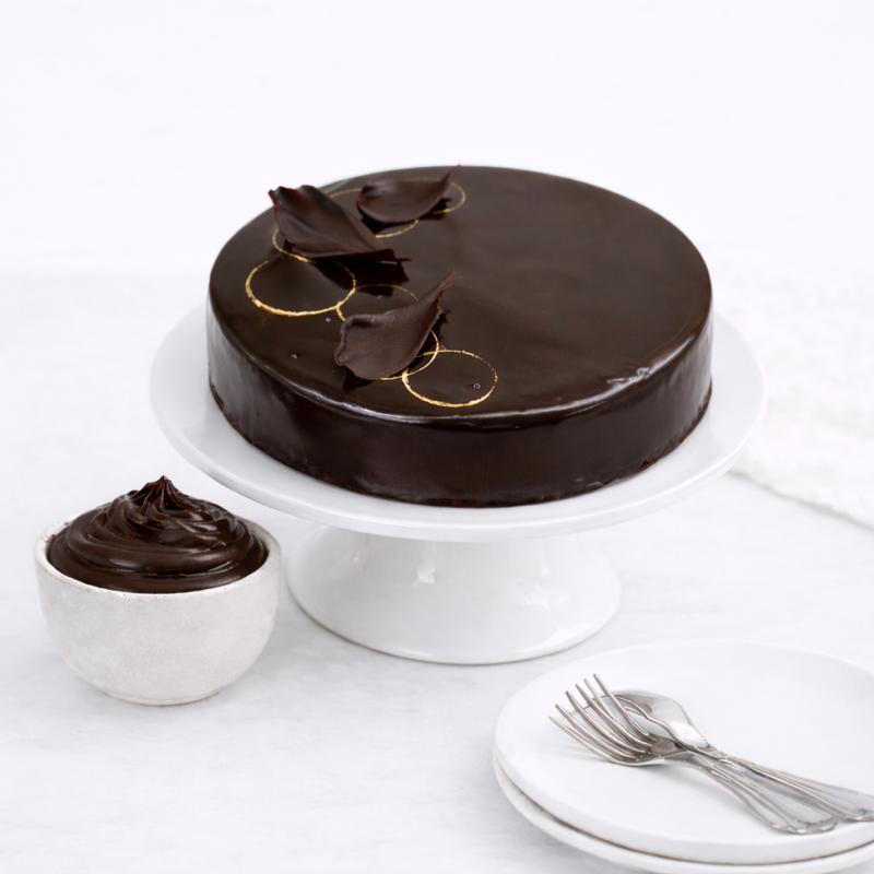 Classic Chocolate Truffle Cake 4 Portion - Cakes gift from Buy Any Flowers Dubai in Al Quoz Industrial Area 4, Dubai, UAE