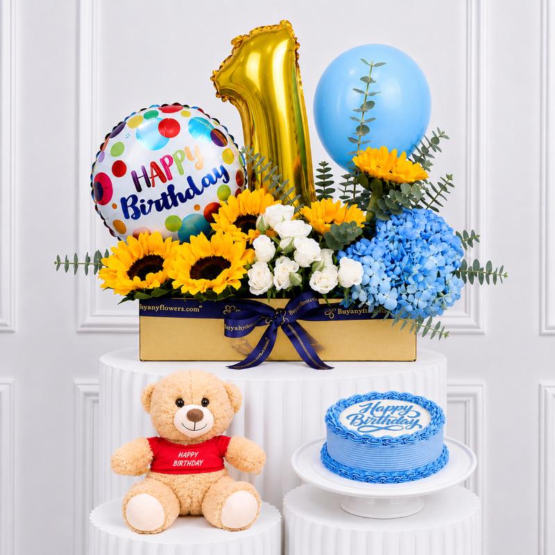 Customize Birthday Sunshine Gift Bundle - Gift Sets gift from Buy Any Flowers Dubai in Al Quoz Industrial Area 4, Dubai, UAE