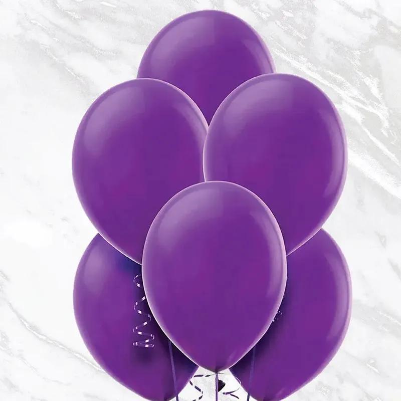Purple Helium Balloons 10 Pcs - Gifts gift from Buy Any Flowers Dubai in Al Quoz Industrial Area 4, Dubai, UAE - image 2