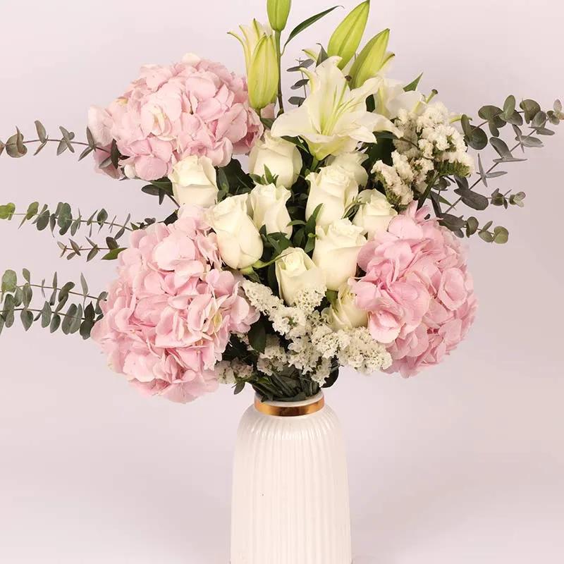 Pastel Love Flowers in Vase - Flowers gift from Buy Any Flowers Dubai in Al Quoz Industrial Area 4, Dubai, UAE - image 2