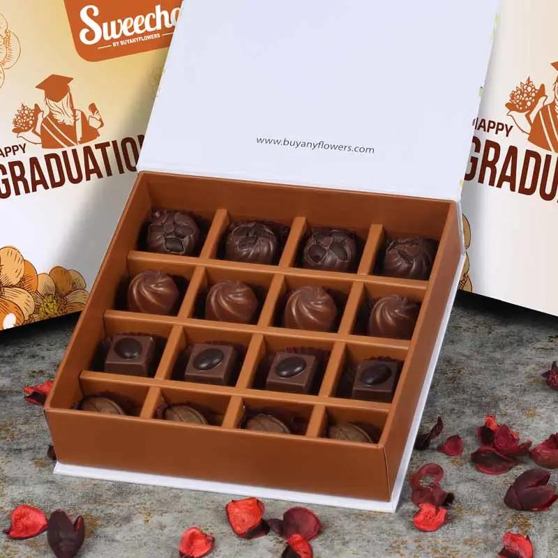 Graduation Premium Assorted Chocolates 16 Pcs By Sweecho thumbnail 2