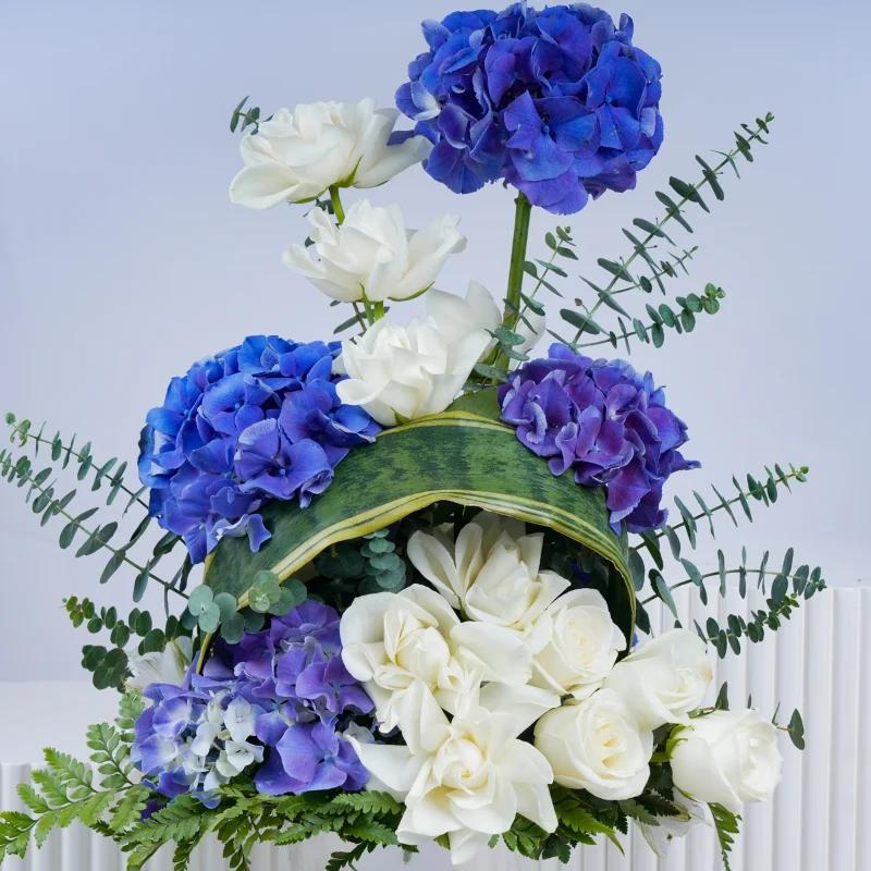Blue Bliss Flower Arrangement - Flowers gift from Buy Any Flowers Dubai in Al Quoz Industrial Area 4, Dubai, UAE - image 2