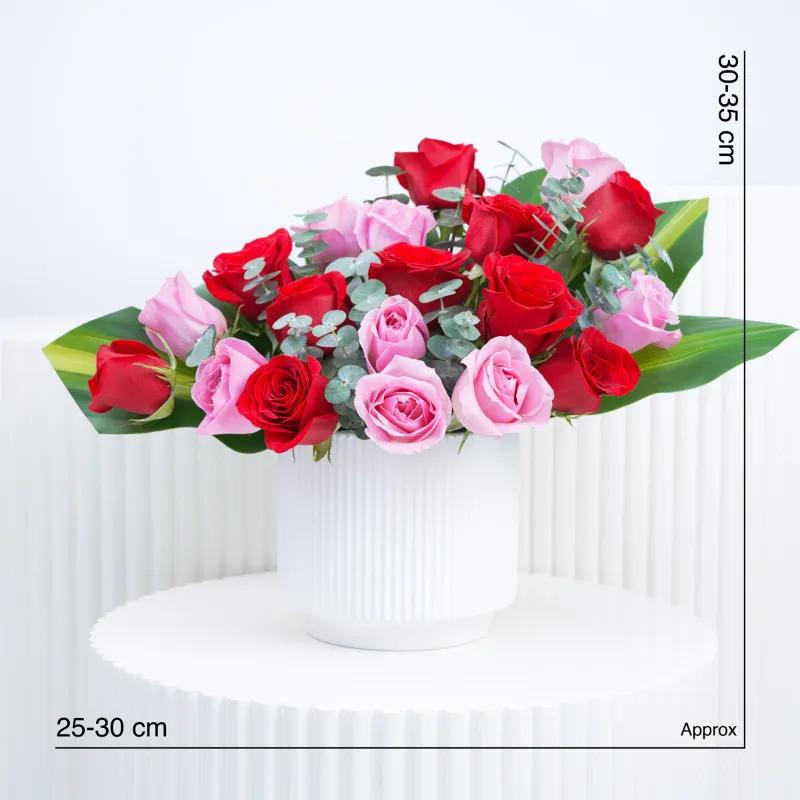 Blush Red and Pink Roses Arrangement - Flowers gift from Buy Any Flowers Dubai in Al Quoz Industrial Area 4, Dubai, UAE - image 4