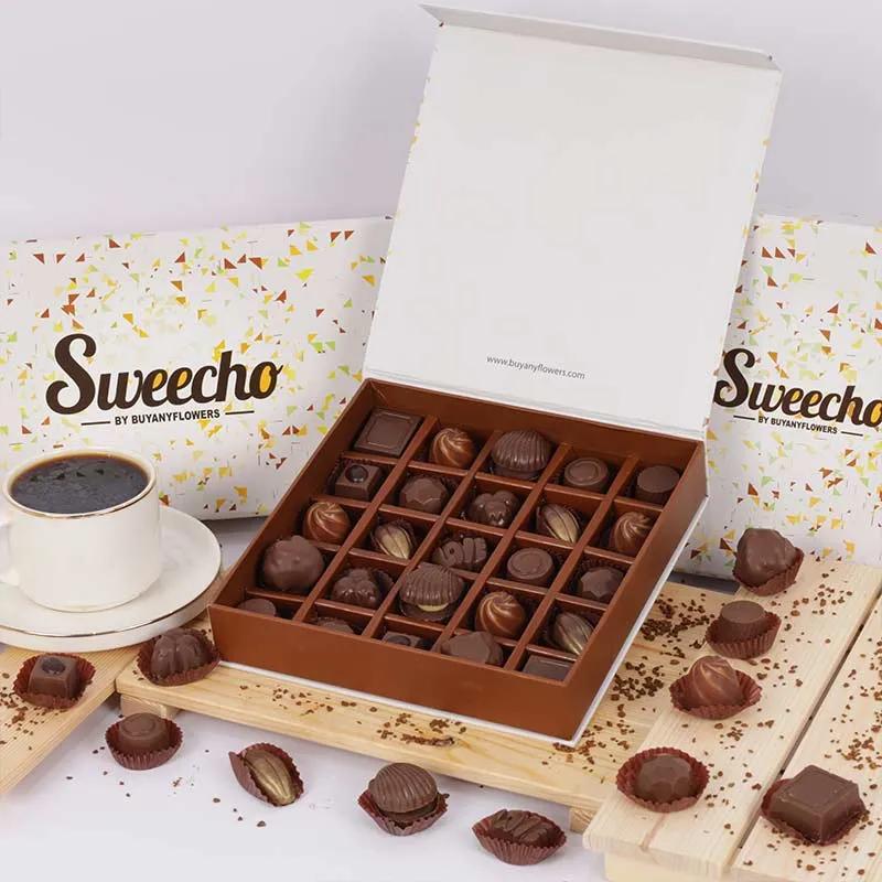 Delight Chocolates 25 Pcs By Sweecho - Chocolates gift from Buy Any Flowers Dubai in Al Quoz Industrial Area 4, Dubai, UAE