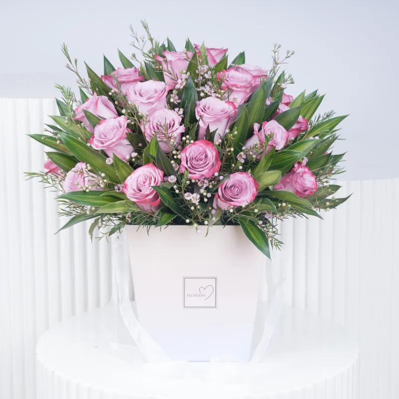 Darling 21 Purple Roses Arrangement in Dubai