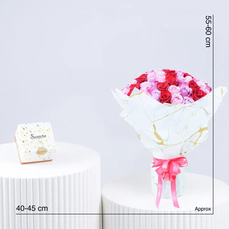 Lady Luck 101 Roses With Chocolate - Gift Sets gift from Buy Any Flowers Dubai in Al Quoz Industrial Area 4, Dubai, UAE - image 3