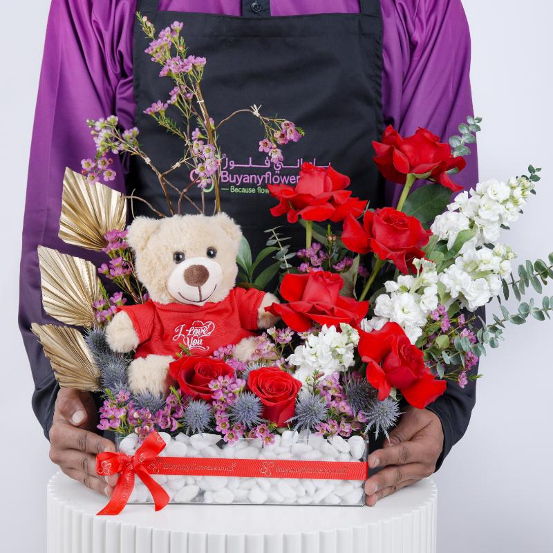 Ruby Garden Flower Arrangement - Flowers gift from Buy Any Flowers Dubai in Al Quoz Industrial Area 4, Dubai, UAE - image 3