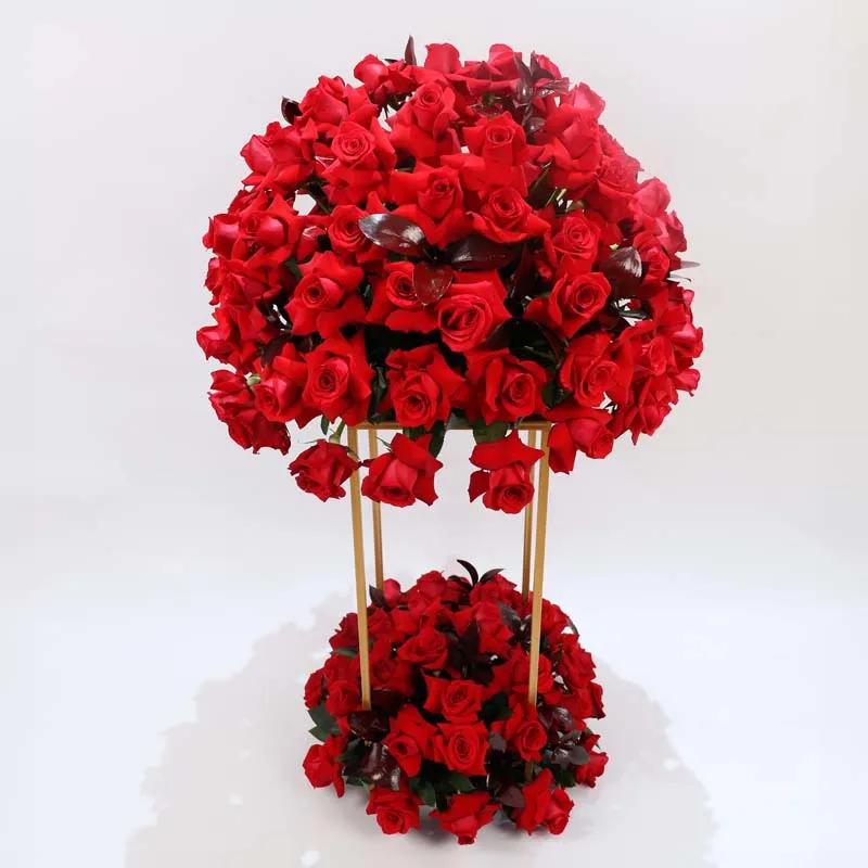 Crimson 101 Red Roses Flower Stand thumbnail 4