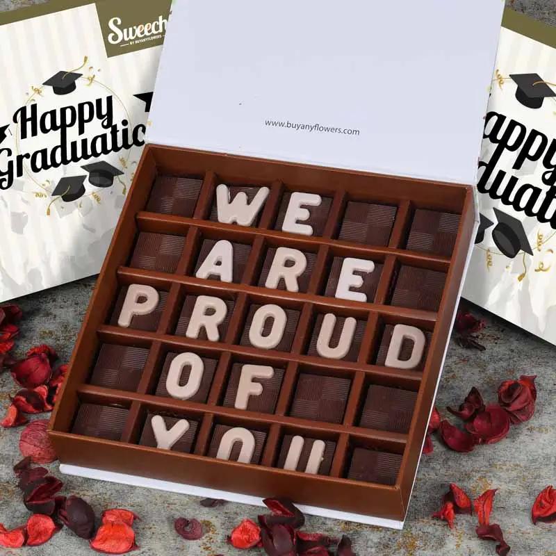 We Are Proud of You Chocolates By Sweecho - Chocolates gift from Buy Any Flowers Dubai in Al Quoz Industrial Area 4, Dubai, UAE - image 2