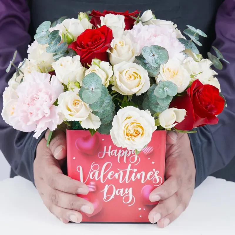 Valentine Flower Arrangement - Flowers gift from Buy Any Flowers Dubai in Al Quoz Industrial Area 4, Dubai, UAE - image 2