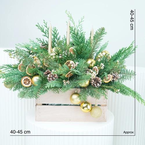 Christmas Evergreen Arrangement - Flowers gift from Buy Any Flowers Dubai in Al Quoz Industrial Area 4, Dubai, UAE - image 4