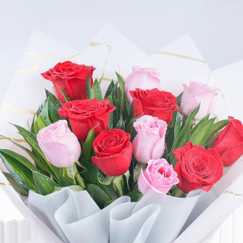 Cute 11 Roses Bouquet - Flowers gift from Buy Any Flowers Dubai in Al Quoz Industrial Area 4, Dubai, UAE - image 2