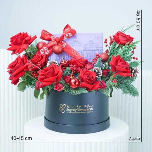 Christmas Choco Roses Box - Gift Sets gift from Buy Any Flowers Dubai in Al Quoz Industrial Area 4, Dubai, UAE - image 4