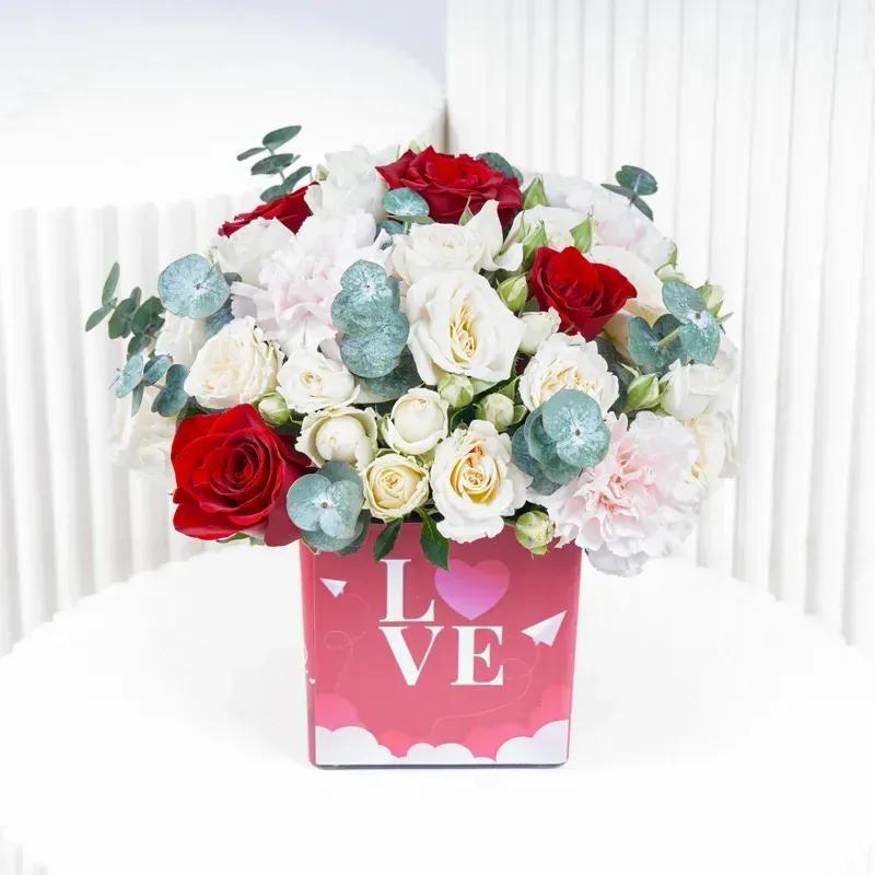 Flower Arrangement For Valentine - Flowers gift from Buy Any Flowers Dubai in Al Quoz Industrial Area 4, Dubai, UAE