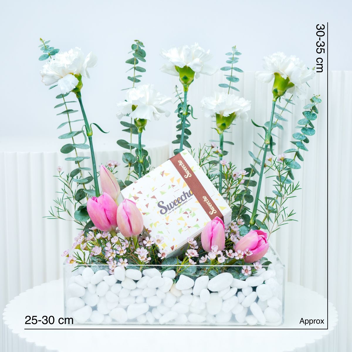 Soft Flower and Chocolate Arrangement - Chocolates gift from Buy Any Flowers Dubai in Al Quoz Industrial Area 4, Dubai, UAE - image 4