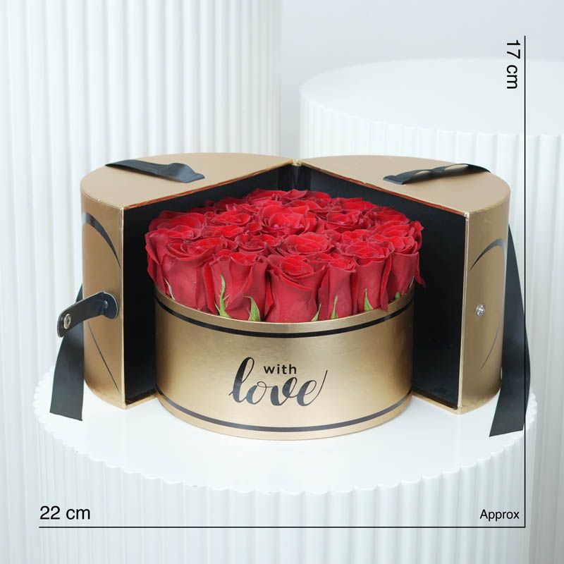 Golden Memories Red Roses Love Box thumbnail 4