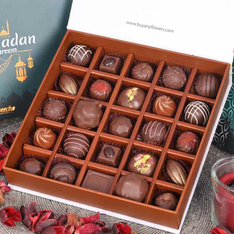 Ramadan Premium Chocolates By Sweecho 25 Pcs Green thumbnail 2
