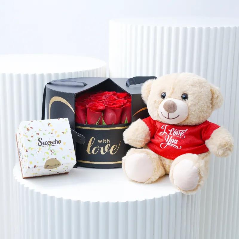 Love Surprise Black Box Trio - Gift Sets gift from Buy Any Flowers Dubai in Al Quoz Industrial Area 4, Dubai, UAE