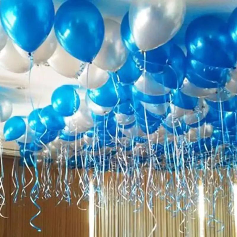 Blue N Silver Helium Balloon Decor thumbnail 2