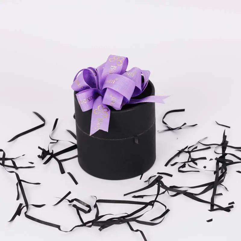Forever Purple Roses in Black Box thumbnail 3