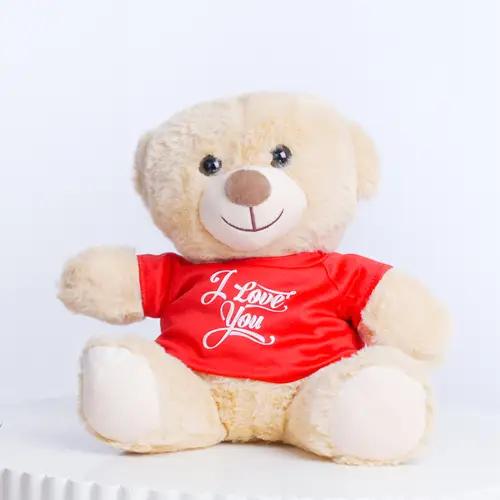 Beauty 21 Red Roses Vase and I Love You Teddy - Gift Sets gift from Buy Any Flowers Dubai in Al Quoz Industrial Area 4, Dubai, UAE - image 3
