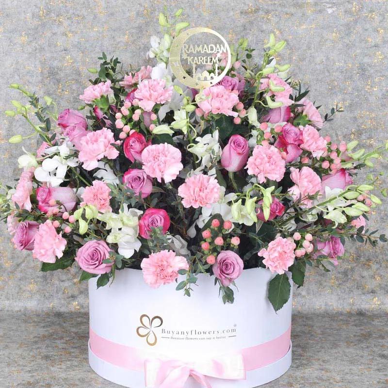 Ramadan Serenity Flower Box - Flowers gift from Buy Any Flowers Dubai in Al Quoz Industrial Area 4, Dubai, UAE - image 2