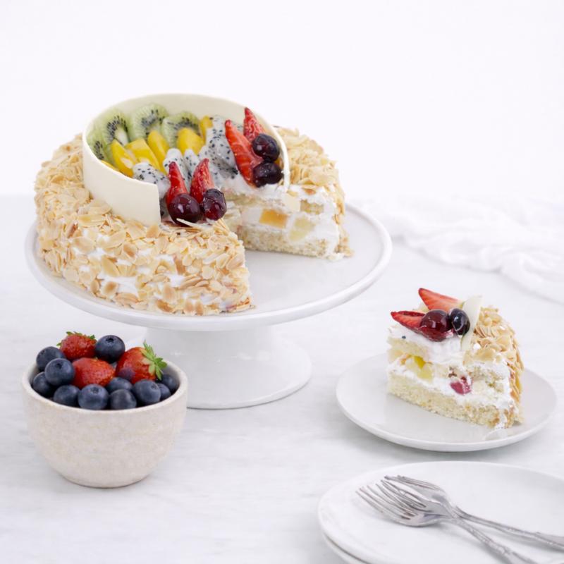 Fresh Fruit Cake 4 Portion - Cakes gift from Buy Any Flowers Dubai in Al Quoz Industrial Area 4, Dubai, UAE - image 2
