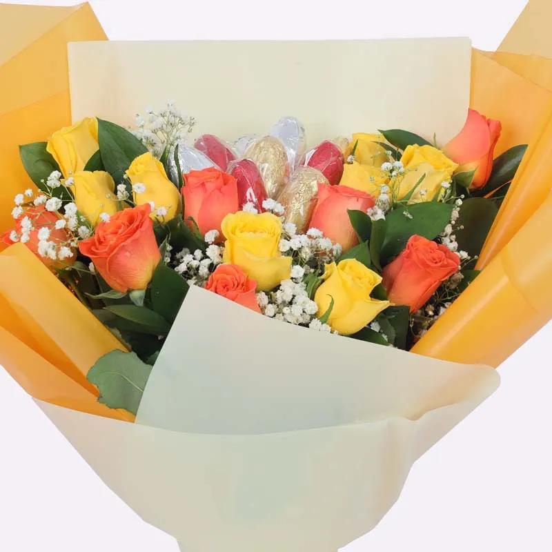 Easter Eggs Chocolate and Roses Bouquet - Chocolates gift from Buy Any Flowers Dubai in Al Quoz Industrial Area 4, Dubai, UAE - image 3