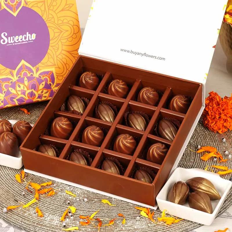 Diwali Shiny Chocolates 16 Pcs By Sweecho thumbnail 2