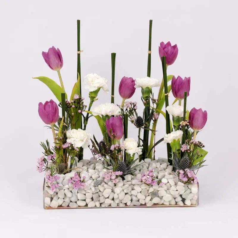Mauve Flowers Tray - Flowers gift from Buy Any Flowers Dubai in Al Quoz Industrial Area 4, Dubai, UAE - image 3