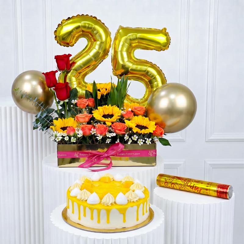 Customize Milestone Flower Gift Bundle in Dubai