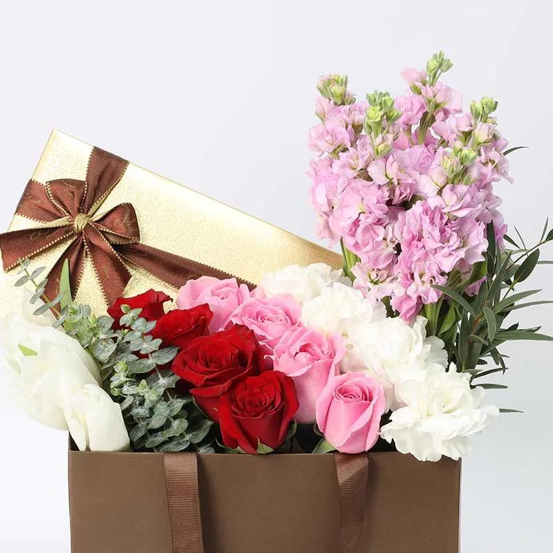 Floral Row Bateel Dates Arrangement thumbnail 3