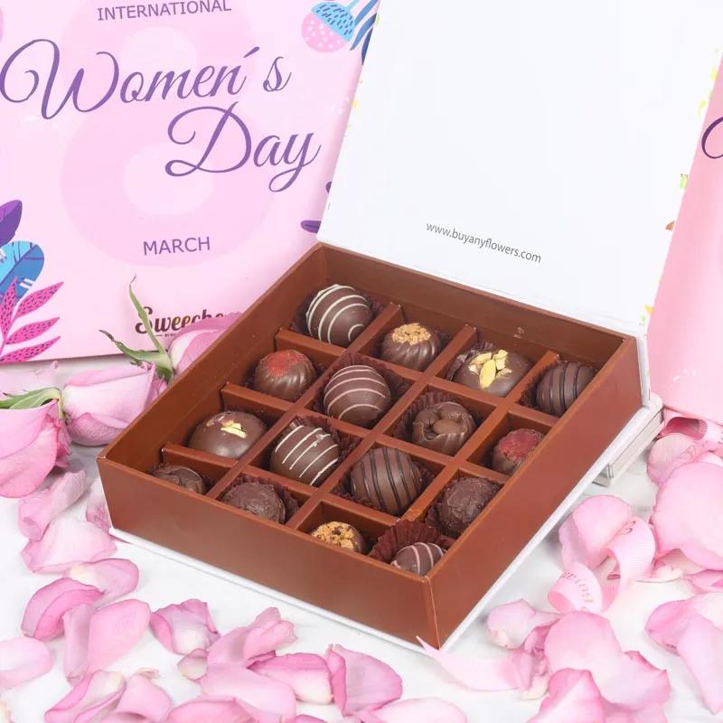Womens Day Premium Chocolates By Sweecho 16 Pcs