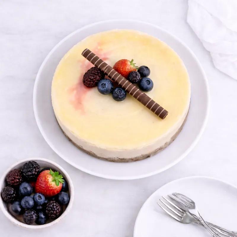 Baked Cheesecake 4 Portion - Cakes gift from Buy Any Flowers Dubai in Al Quoz Industrial Area 4, Dubai, UAE - image 4