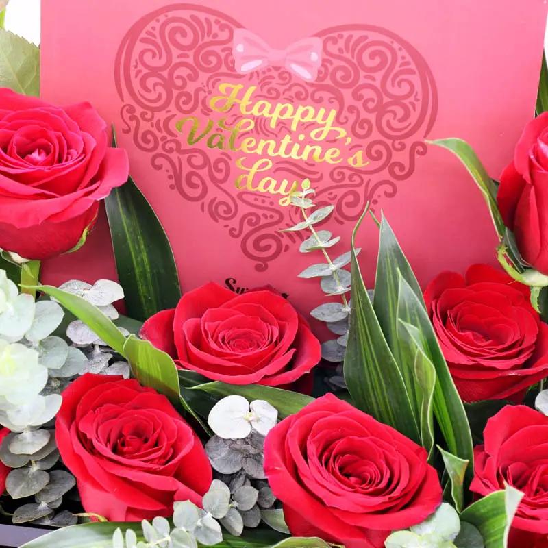 Valentine Red Roses and Chocolate Arrangement thumbnail 3