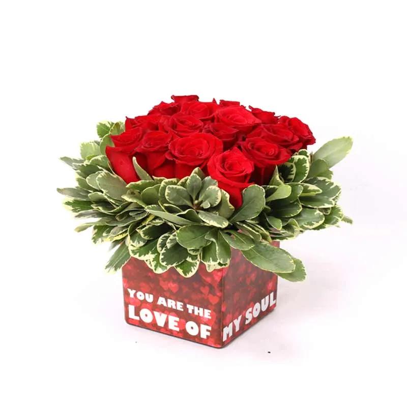 You Are The Love Of My Soul Red Roses Arrangement thumbnail 2
