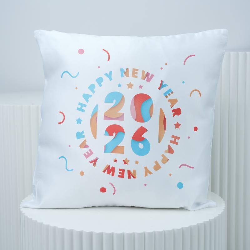 Happy New Year Cushion - Gifts gift from Buy Any Flowers Dubai in Al Quoz Industrial Area 4, Dubai, UAE