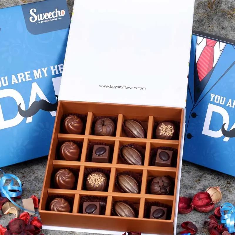 Fathers Day Premium Assorted Chocolates 16 Pcs By Sweecho thumbnail 2