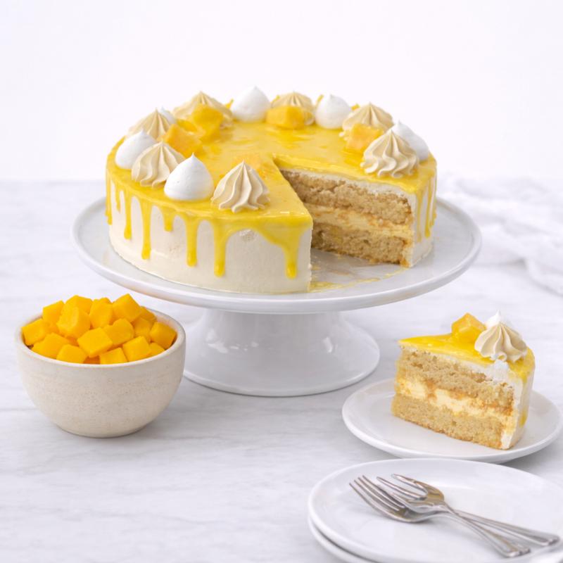 Mango Cake 4 Portion - Cakes gift from Buy Any Flowers Dubai in Al Quoz Industrial Area 4, Dubai, UAE - image 3