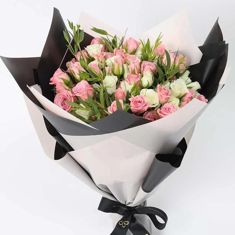 Peaceful Beauty 21 Baby Roses Bouquet - Flowers gift from Buy Any Flowers Dubai in Al Quoz Industrial Area 4, Dubai, UAE - image 2