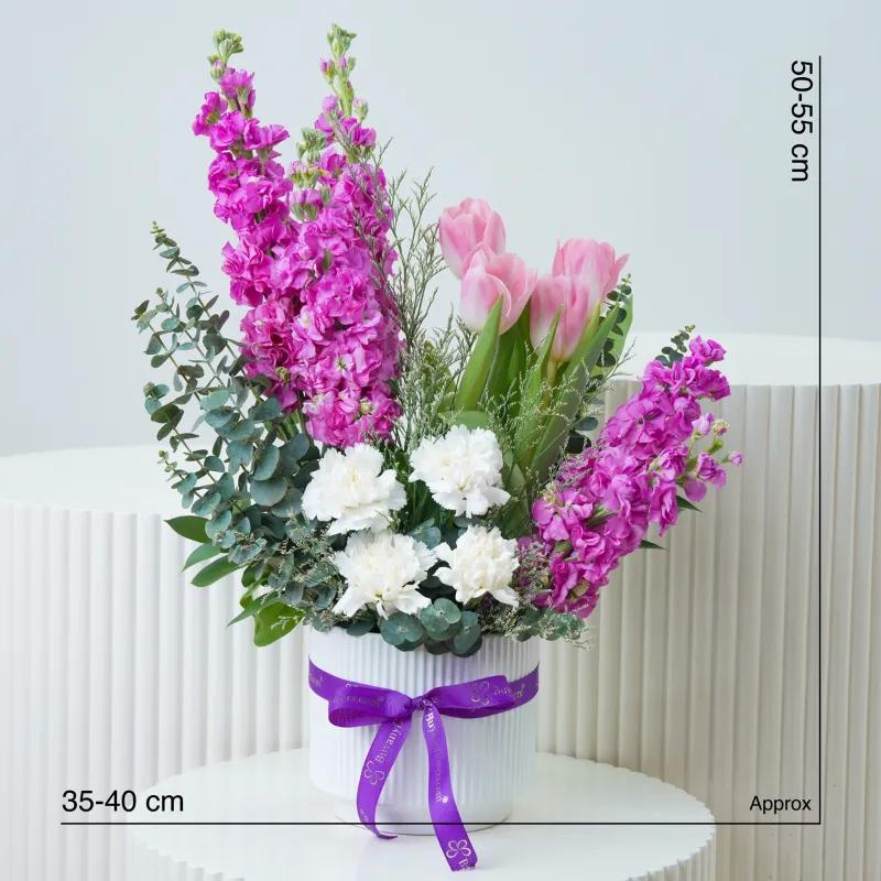 Pastel Bloom Ceramic Arrangement - Flowers gift from Buy Any Flowers Dubai in Al Quoz Industrial Area 4, Dubai, UAE - image 4