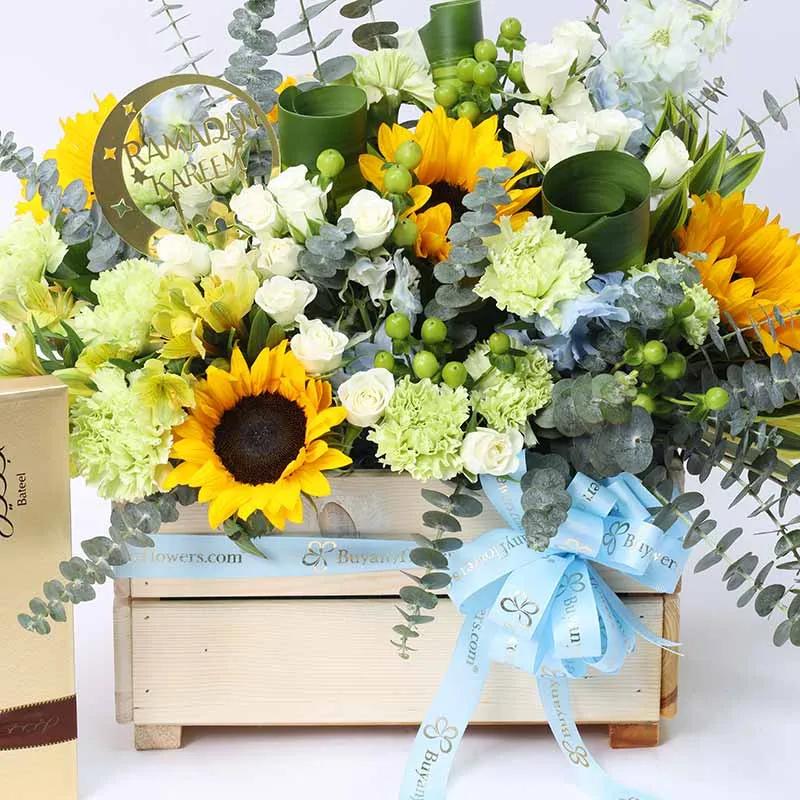 Grand Ramadan Floral Wishes and Bateel Dates - Gift Sets gift from Buy Any Flowers Dubai in Al Quoz Industrial Area 4, Dubai, UAE - image 3