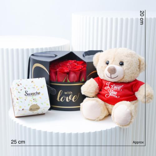 Love Surprise Black Box Trio - Gift Sets gift from Buy Any Flowers Dubai in Al Quoz Industrial Area 4, Dubai, UAE - image 4