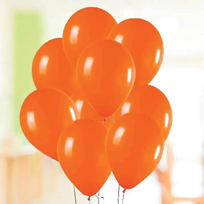 Orange Helium Balloons 10 Pcs thumbnail 2
