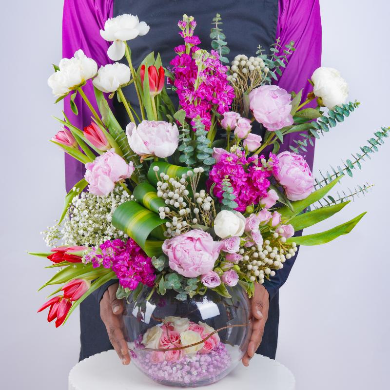 Peony Blush Symphony - Flowers gift from Buy Any Flowers Dubai in Al Quoz Industrial Area 4, Dubai, UAE - image 3