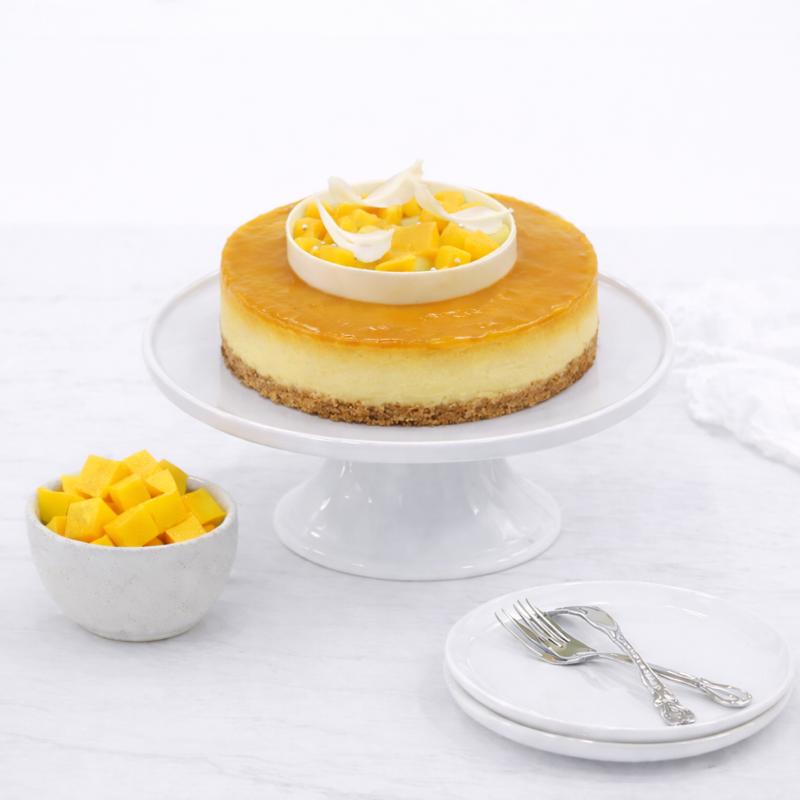 Delicious Mango Cheesecake 4 Portion - Cakes gift from Buy Any Flowers Dubai in Al Quoz Industrial Area 4, Dubai, UAE