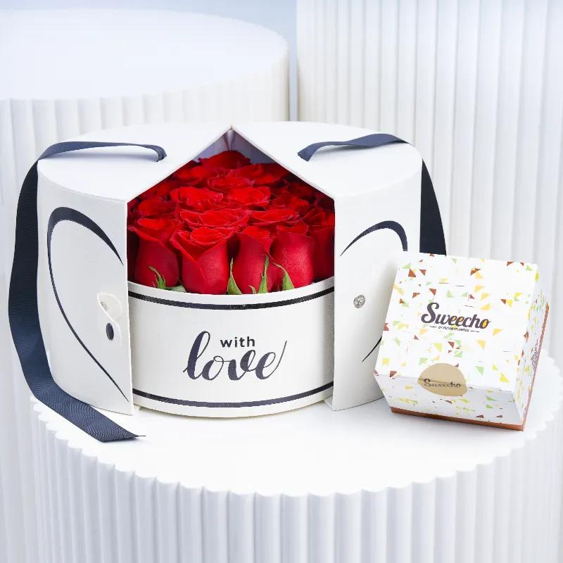 Love Surprise White Box and 250gm Chocolates in Dubai