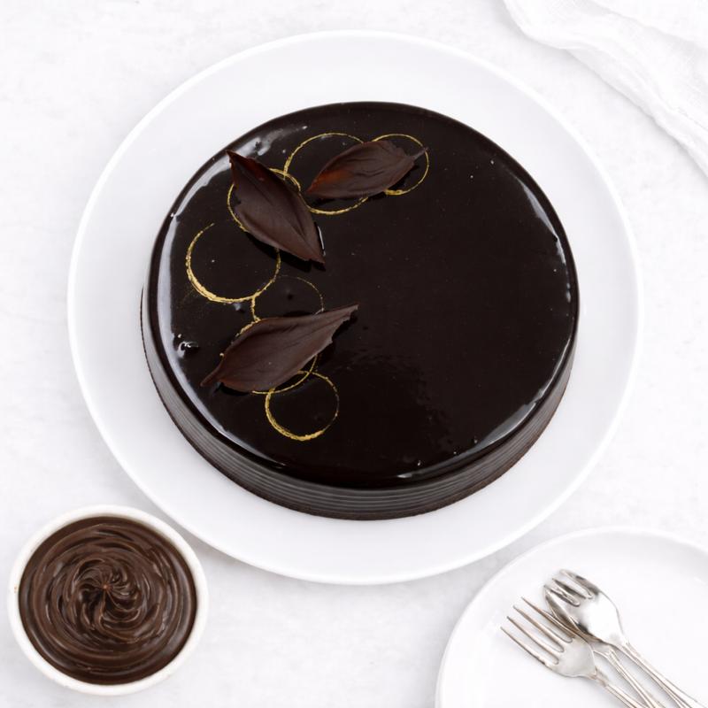 Classic Chocolate Truffle Cake 4 Portion - Cakes gift from Buy Any Flowers Dubai in Al Quoz Industrial Area 4, Dubai, UAE - image 3