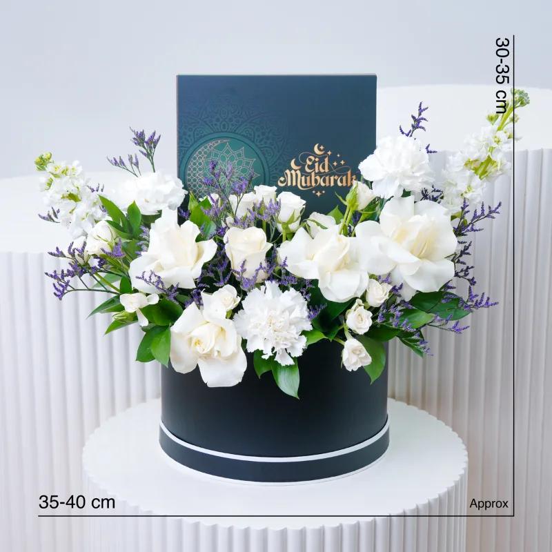Eid Ivory Flowers and Dates Box - Gifts gift from Buy Any Flowers Dubai in Al Quoz Industrial Area 4, Dubai, UAE - image 4