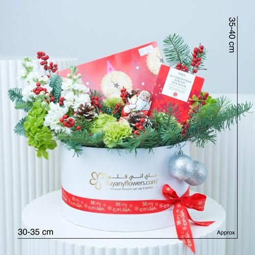 Coffee and Snack Christmas Flower Hamper - Flowers gift from Buy Any Flowers Dubai in Al Quoz Industrial Area 4, Dubai, UAE - image 4